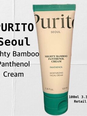 PURITO Seoul Mighty Bamboo Panthenol Cream – 100ml / 3.38 fl oz